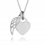 Small Angel Wing Handwriting Necklace (4)