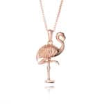 Inscripture - Rose Gold Flamingo Necklace