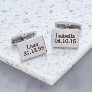 Personalised Cufflinks - Inscripture - Men's Jewellery