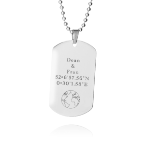 Personalised Mens Dog Tag Necklace - Inscripture - Personalised Jewellery