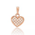 Rose Gold Heart Charm - Inscripture