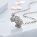Inscripture - Silver Bunny Necklace