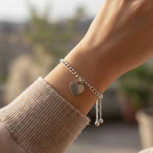 Silver Chain Slider Handwriting Bracelet - Handwriting Jewellery - Memorial Jewellery - Inscripture
