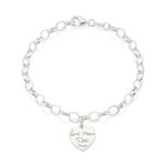 Sterling Silver Heart Bracelet_50919