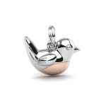 Sterling Silver Robin Charm - Inscripture - When Robins Appear