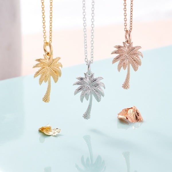 Palm Tree Necklace - Inscripture - Personalised Jewellery