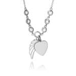 Inscripture - Sterling Silver Angel Wing Necklace