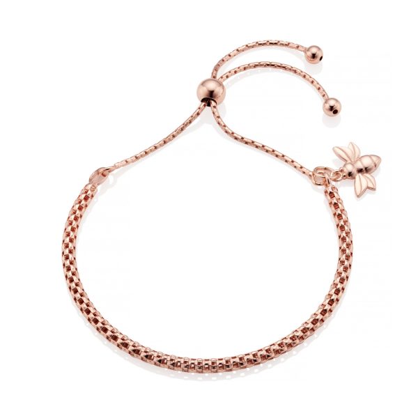 Dani Dyer Rose Gold Bee Bracelet - - Inscripture - Personalised Jewellery