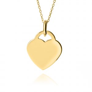 Gold Heart Handwriting Necklace - Handwriting Jewellery - Inscripture - Memorial Jewellery