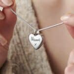 Silver Handwriting Urn Necklace