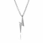 Inscripture - Silver Lightning Bolt Necklace