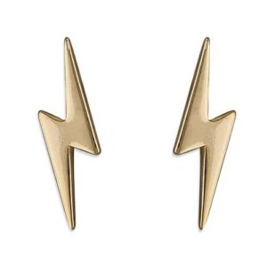 18ct Gold Lightning Earrings - - Inscripture - Personalised Jewellery