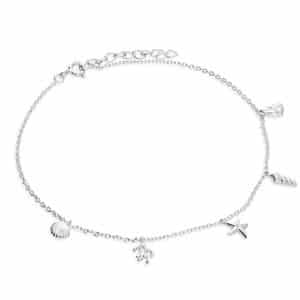 Sterling Silver Under the Sea Anklet - Inscripture - Personalised Jewellery