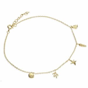 Gold Under the Sea Anklet - - Inscripture - Personalised Jewellery