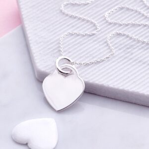 Mrs hinch Sterling silver heart necklace - Inscripture - Personalised Jewellery
