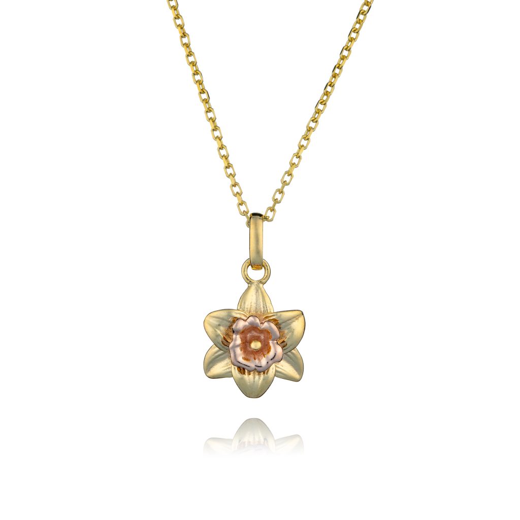 March Birth flower necklace - Inscripture - Personalised Jewellery