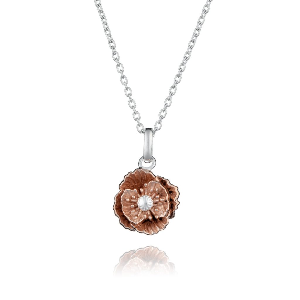 August Birth flower necklace - Inscripture - Personalised Jewellery