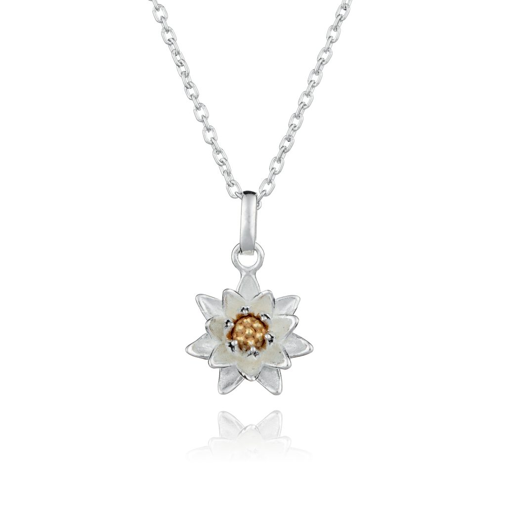 July Birth flower necklace - Inscripture - Personalised Jewellery