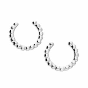 Silver Beaded Ear Cuff Earring - Inscripture - Personalised Jewellery