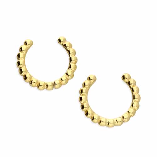 Gold Beaded Ear Cuffs - - Inscripture - Personalised Jewellery