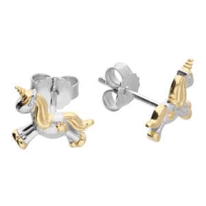 Sterling Silver Unicorn Earrings - - Inscripture - Personalised Jewellery