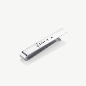 Memorial Gifts - Memorial Jewellery - Inscripture - Handwriting Tie Clip