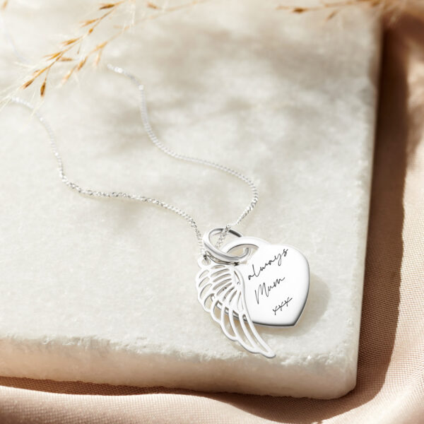 Angel Handwriting Necklace - Inscripture - Handwriting Necklace