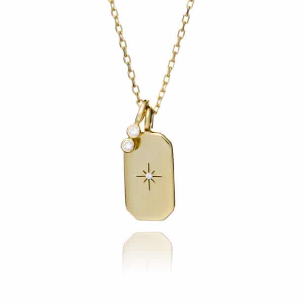 Inscripture - Gold North Star Necklace