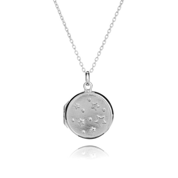Sterling Silver Star Locket Inscripture - Personalised Jewellery - Handprint or Footprint Jewellery - Memorial Jewellery - Inscripture