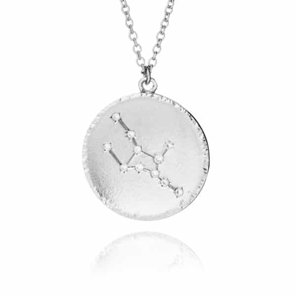 Sterling Silver Virgo Constellation Necklace - Inscripture - Personalised jewellery