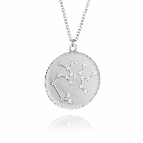 Sterling Silver Sagittarius Constellation Necklace - inscripture - personalised jewellery