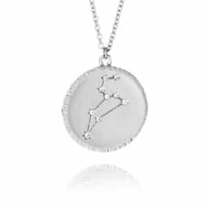 sterling silver leo constellation necklace - inscripture - personalised jewellery