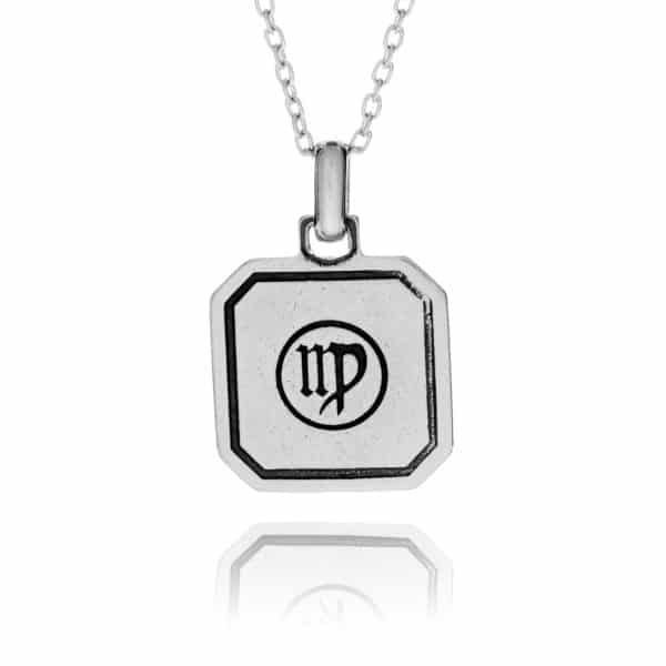 Sterling Silver Virgo Zodiac Necklace - inscripture - personalised jewellery for him