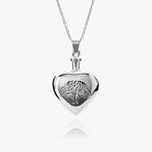 sterling silver tree of life handwriting urn necklace - inscripture - Ashes Jewellery - memorial jewellery