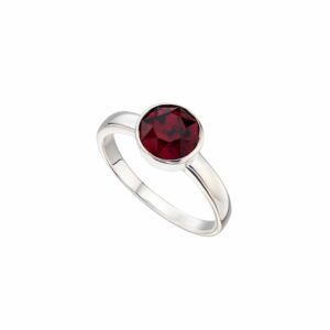 January Birthstone Ring - Sterling Silver - Inscripture - Birthstone Jewellery