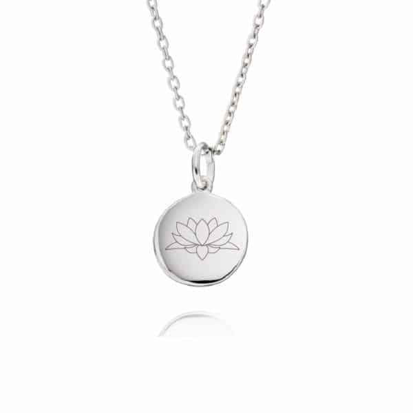 Lotus Mantra Necklace - Inscripture - Mantra Jewellery