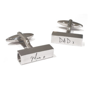 Ashes Handwriting Urn Cufflinks - Inscripture - Ashes Jewellery - Memorial Jewellery - Inscripture