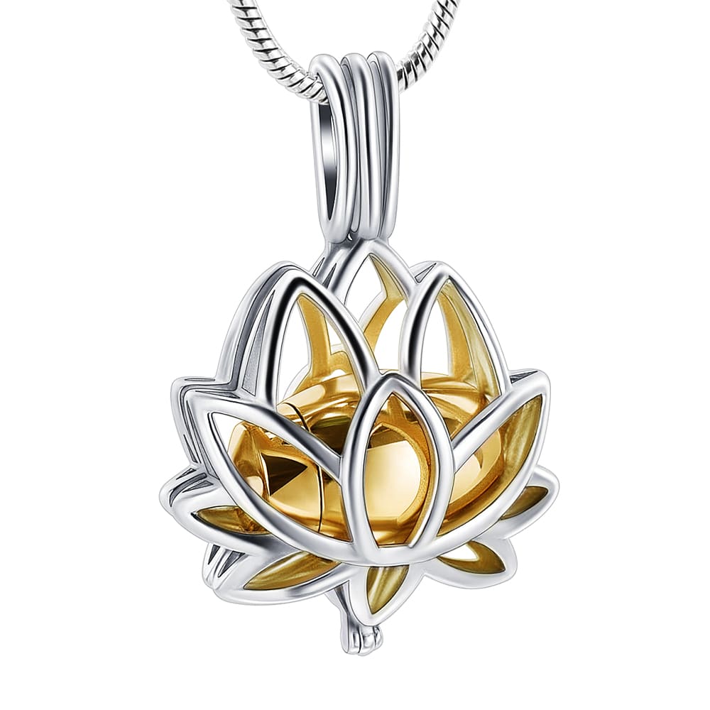 Sterling Silver Lotus Flower Necklace | Necklaces