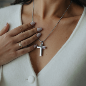 Silver Cross Urn Ashes Necklace - Inscripture - Ashes Jewellery - Memorial Jewellery
