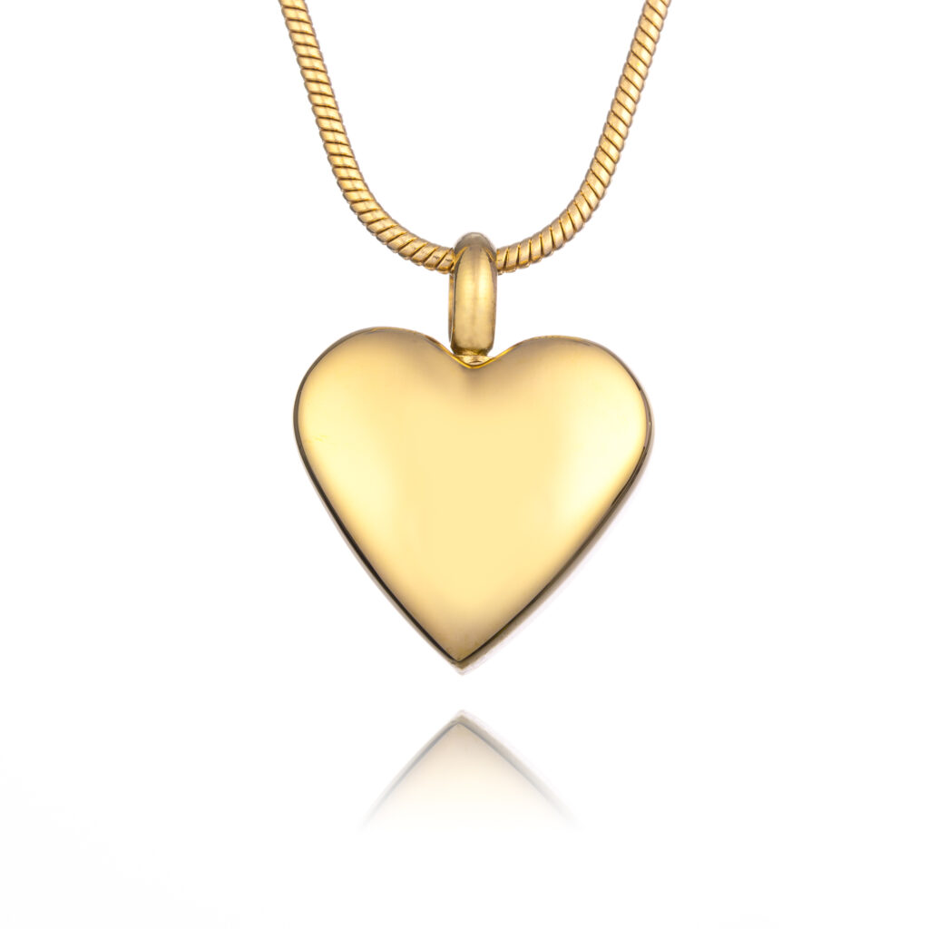 Gold Urn Handwriting Necklace - Handwriting Jewellery Memorial Jewellery - Inscripture