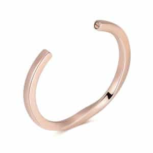 Rose Gold Urn Ashes Bangle - Inscripture - Memorial Jewellery