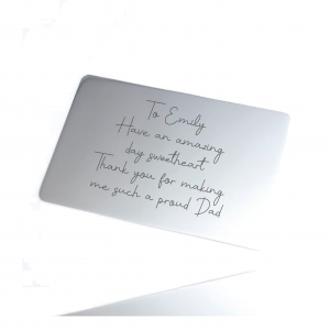 Handwriting Personalised Wallet Card - Memorial Gifts