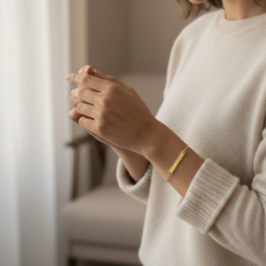 Gold Bar Handwriting Bracelet- Inscripture - Memorial Jewellery - Handwriting Jewellery