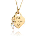 Gold Shooting Star Necklace_71163