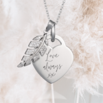 Feather Handwriting Necklace