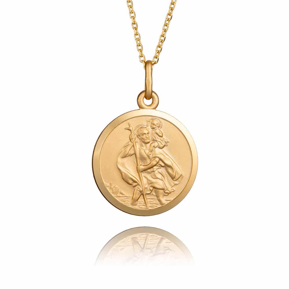 Gold Saint Christopher's Coin - Apollo Untold - Men's Jewellery