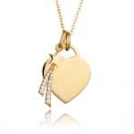 Gold Shooting Star Personalised Necklace - Inscripture