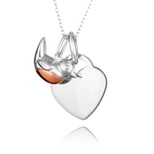 Sterling Silver Robin Memorial Necklace - Inscripture