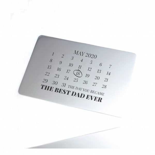 Personalised Calendar Wallet Card - Inscripture
