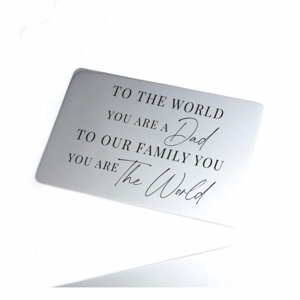 Personalised Engraved Wallet Card - Inscripture - Personalised Gifts
